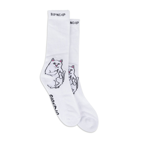 Ripndip Lord Nermal Socks White White - Streetart.fr